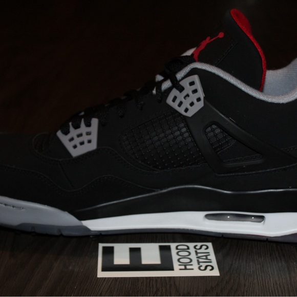 Air Jordan 4 IV Retro Bred Mens Size 13 Golf Sneakers - Picture 7 of 17